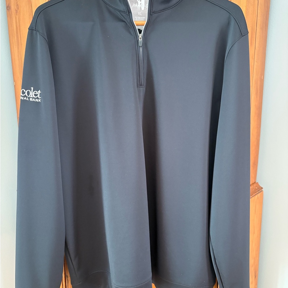 johnnie-O Black Lightweight Quarter-Zip Jacket